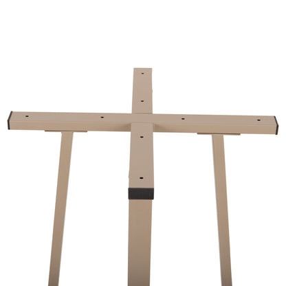 BAR TABLE BASE MEDIUM HEIGHT HM477.25 METAL IN CAPPUCCINO 50x50x90Hcm.