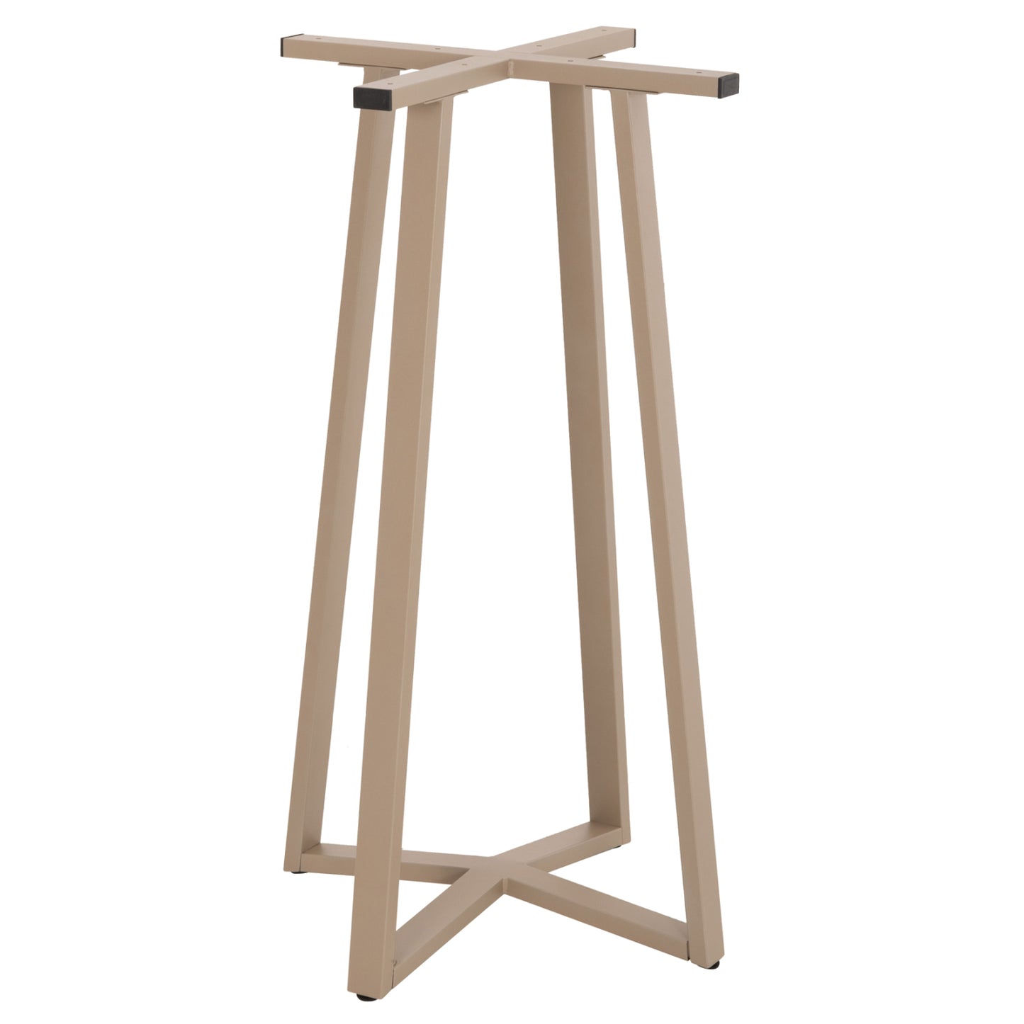 BAR TABLE BASE MEDIUM HEIGHT HM477.25 METAL IN CAPPUCCINO 50x50x90Hcm.