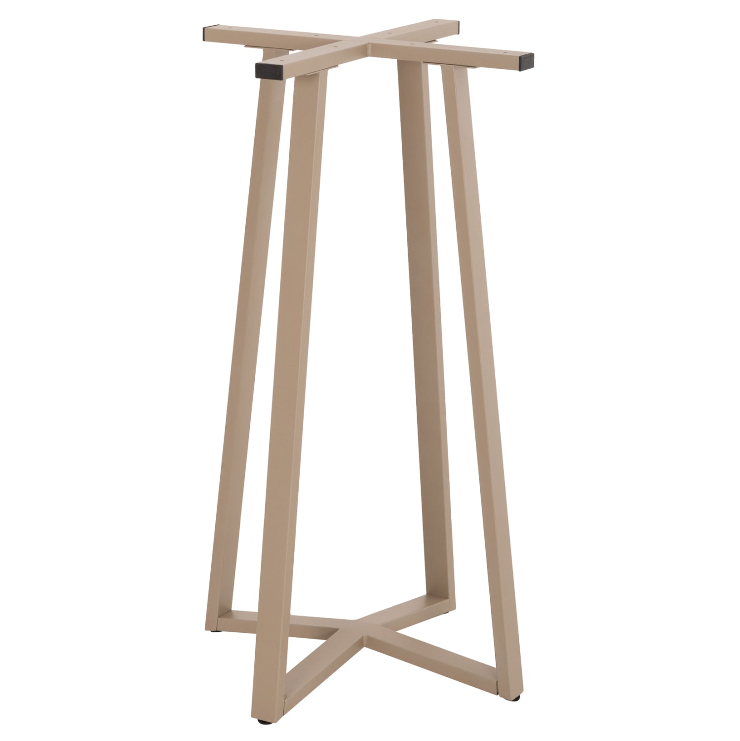 BAR TABLE BASE MEDIUM HEIGHT HM477.25 METAL IN CAPPUCCINO 50x50x90Hcm.