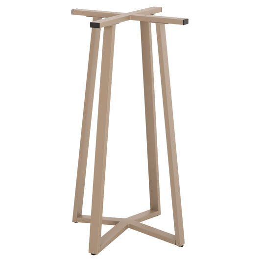 BAR TABLE BASE MEDIUM HEIGHT HM477.25 METAL IN CAPPUCCINO 50x50x90Hcm.