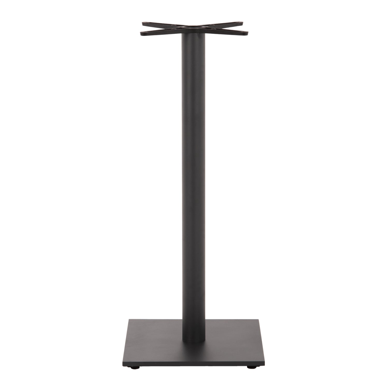BASE FOR BAR TABLE HM439.20 MATTE GREY METAL WITH HEIGHT ADJUSTERS 46Χ46Χ108Hcm.
