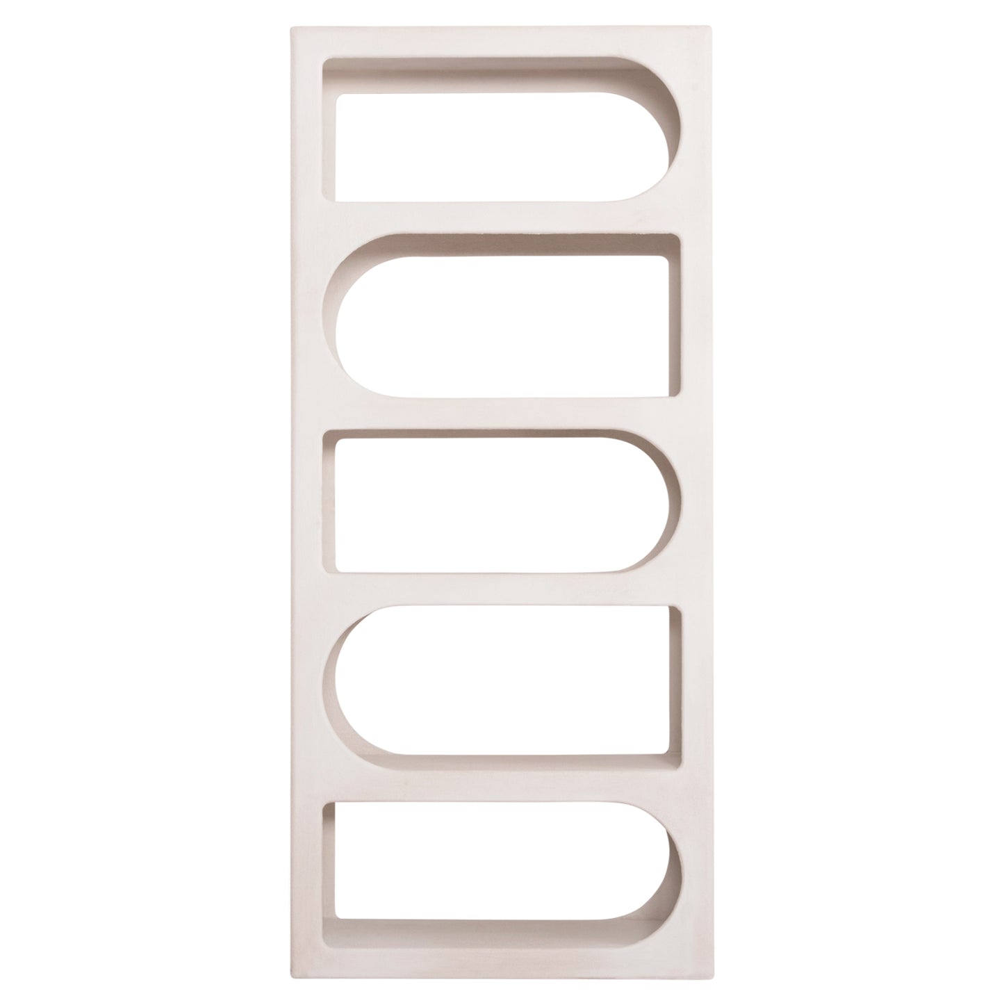 BOOKCASE SERIES SANTORINI HM18062 MDF IN WHITE COLOR 80x38x180Hcm.