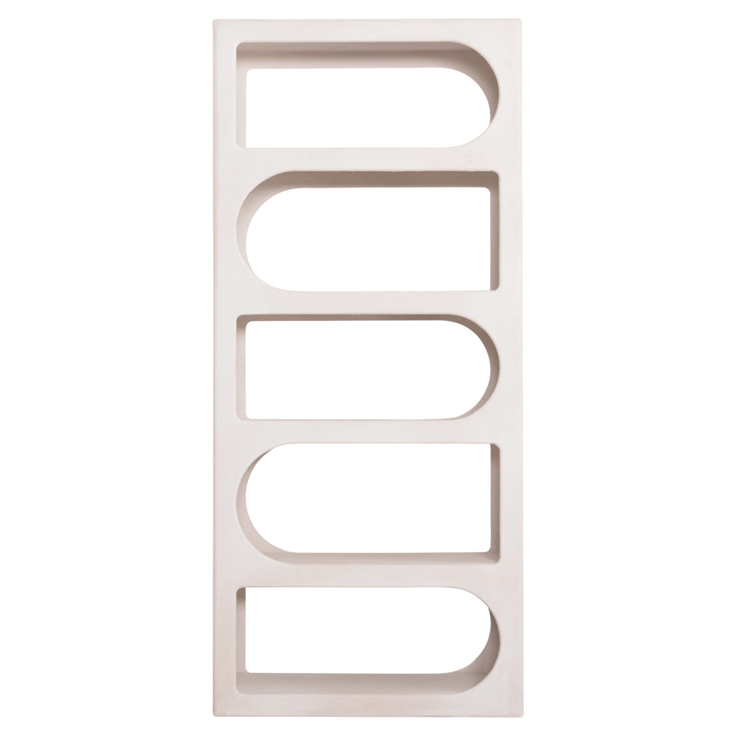 BOOKCASE SERIES SANTORINI HM18062 MDF IN WHITE COLOR 80x38x180Hcm.