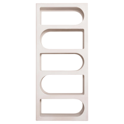 BOOKCASE SERIES SANTORINI HM18062 MDF IN WHITE COLOR 80x38x180Hcm.