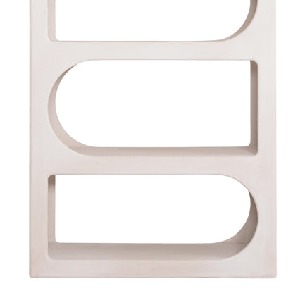 BOOKCASE SERIES SANTORINI HM18062 MDF IN WHITE COLOR 80x38x180Hcm.