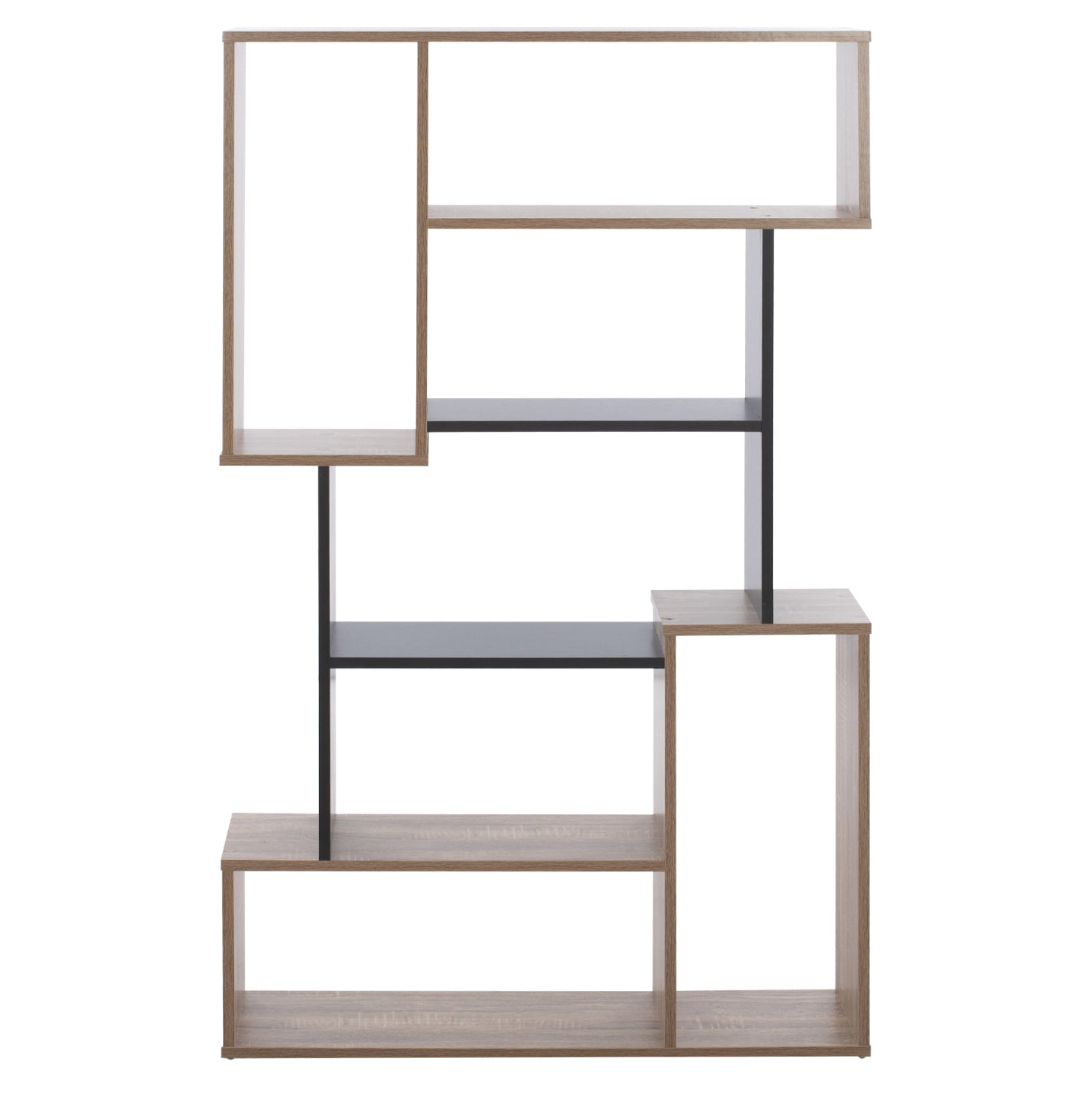 BOOKCASE SHAY HM8768.02 85X22X140 GRAY