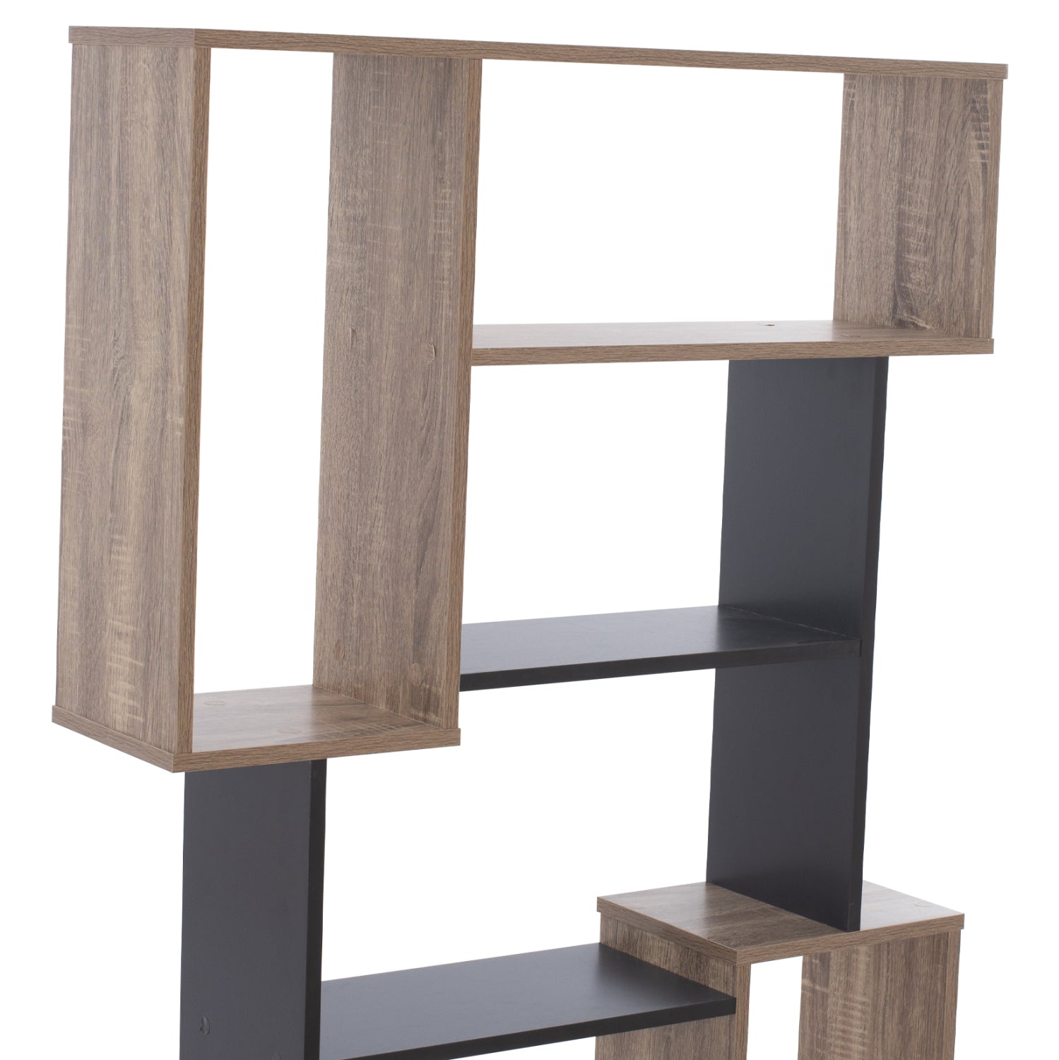 BOOKCASE SHAY HM8768.02 85X22X140 GRAY