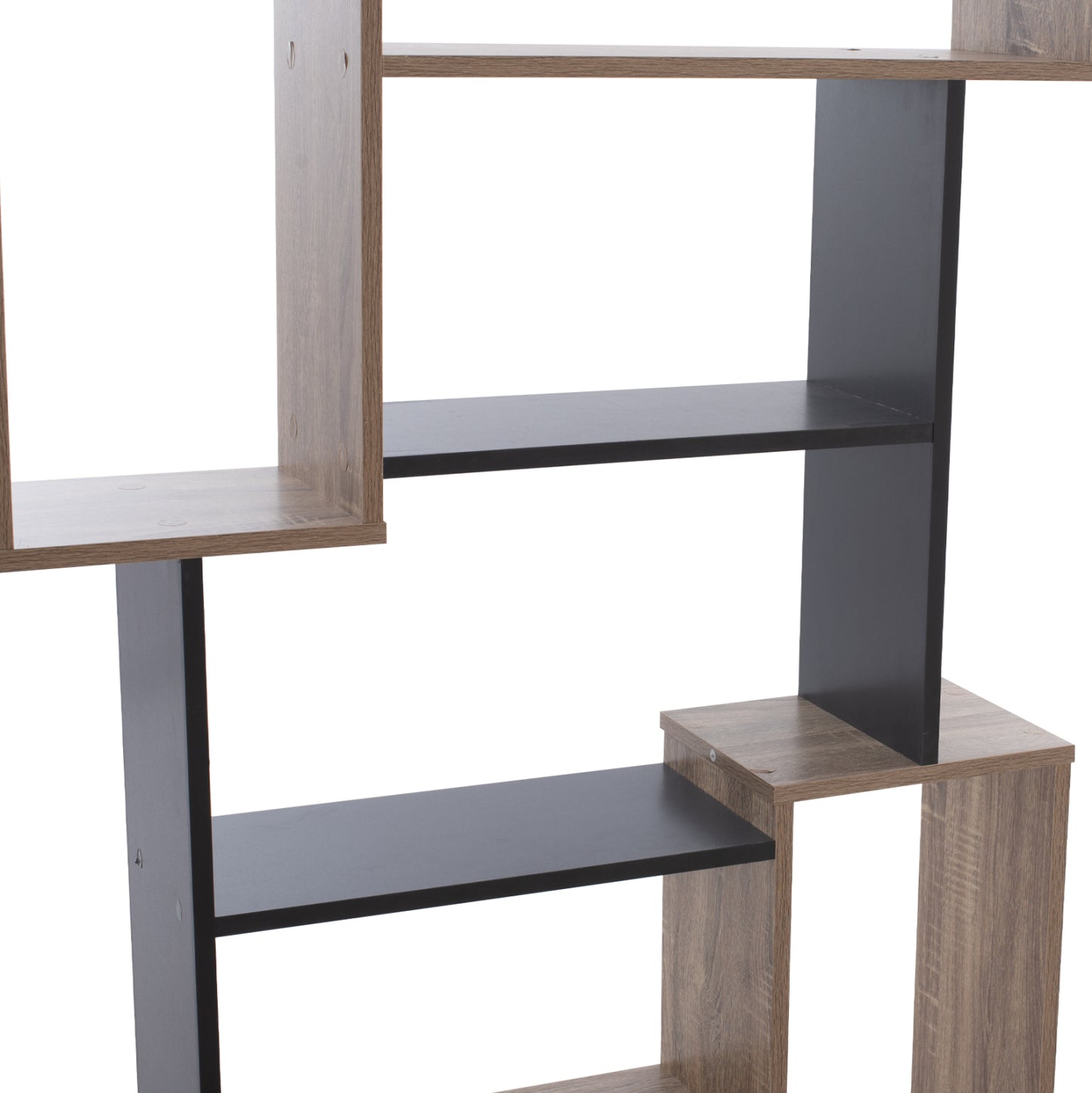 BOOKCASE SHAY HM8768.02 85X22X140 GRAY