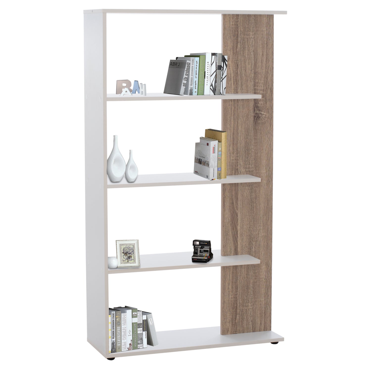 BOOKCASE HARVEY HM8770 80X23X141 WHITE