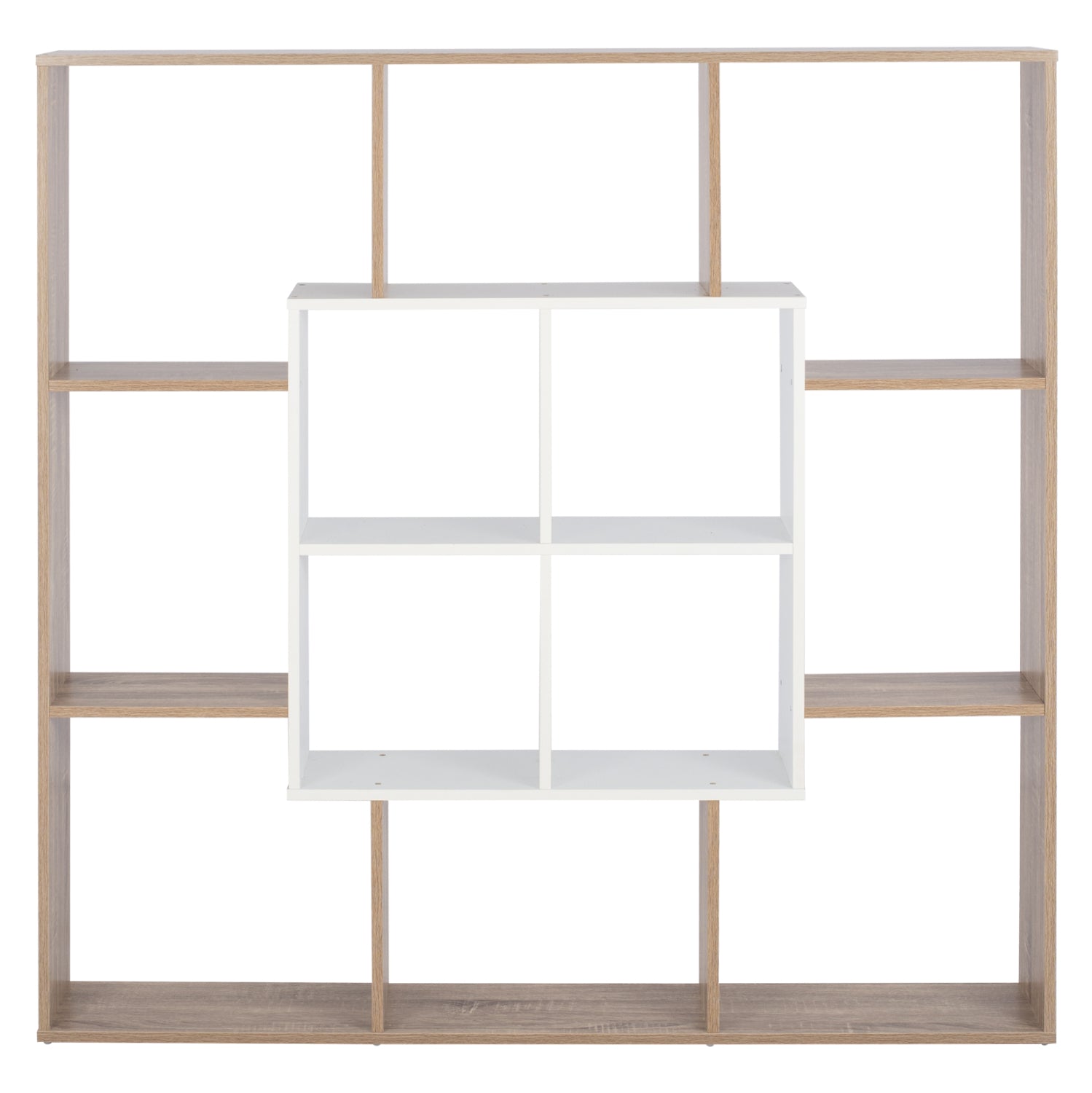 BOOKCASE BRODY HM8771.01 136X22X136 WHITE