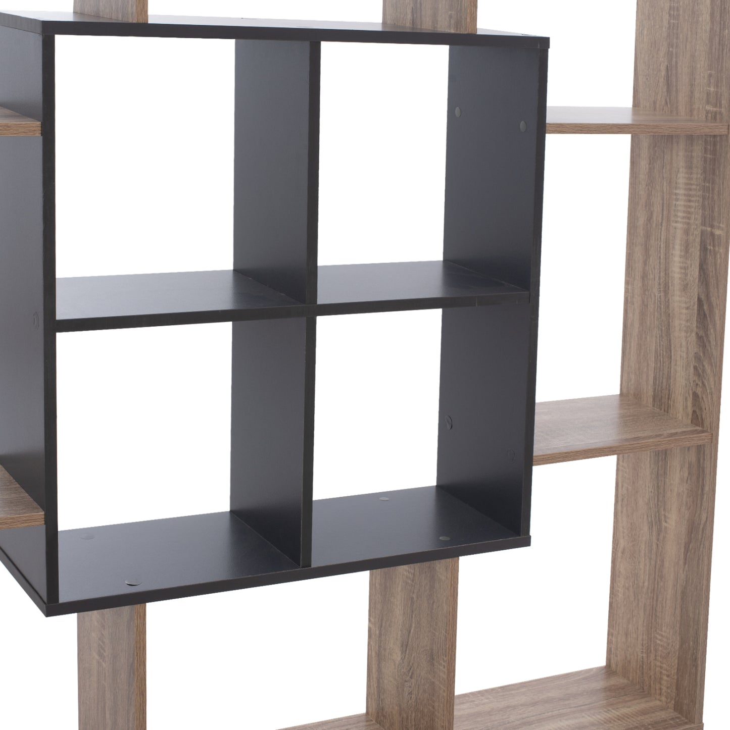 BOOKCASE BRODY HM8771.02 136X22X136 GRAY