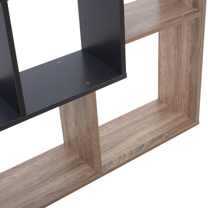 BOOKCASE BRODY HM8771.02 136X22X136 GRAY