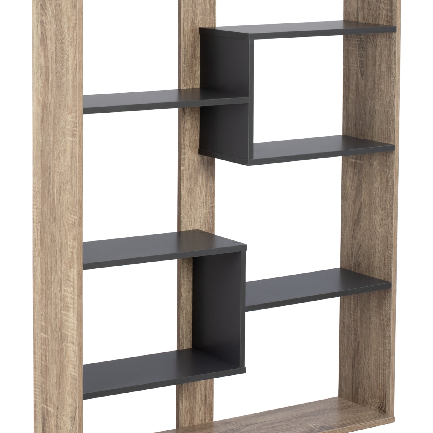 BOOKCASE MARCELINE HM8772.02 100Χ21Χ124,5 GRAY