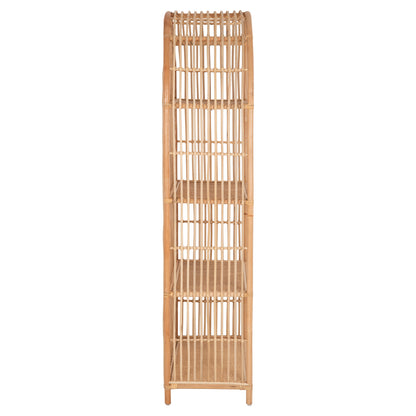 BOOKCASE SIMOK HM9552 MADE OF NATURAL RATTAN IN NATURAL COLOR 80x40x182Hcm.
