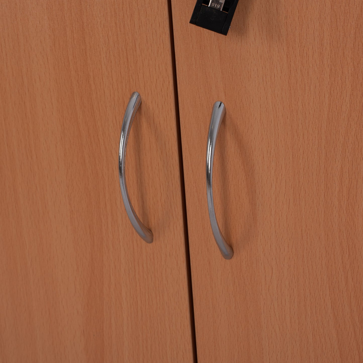 Professional office bookcase HM2014.01 oak color with 2 doors 80Χ39Χ179