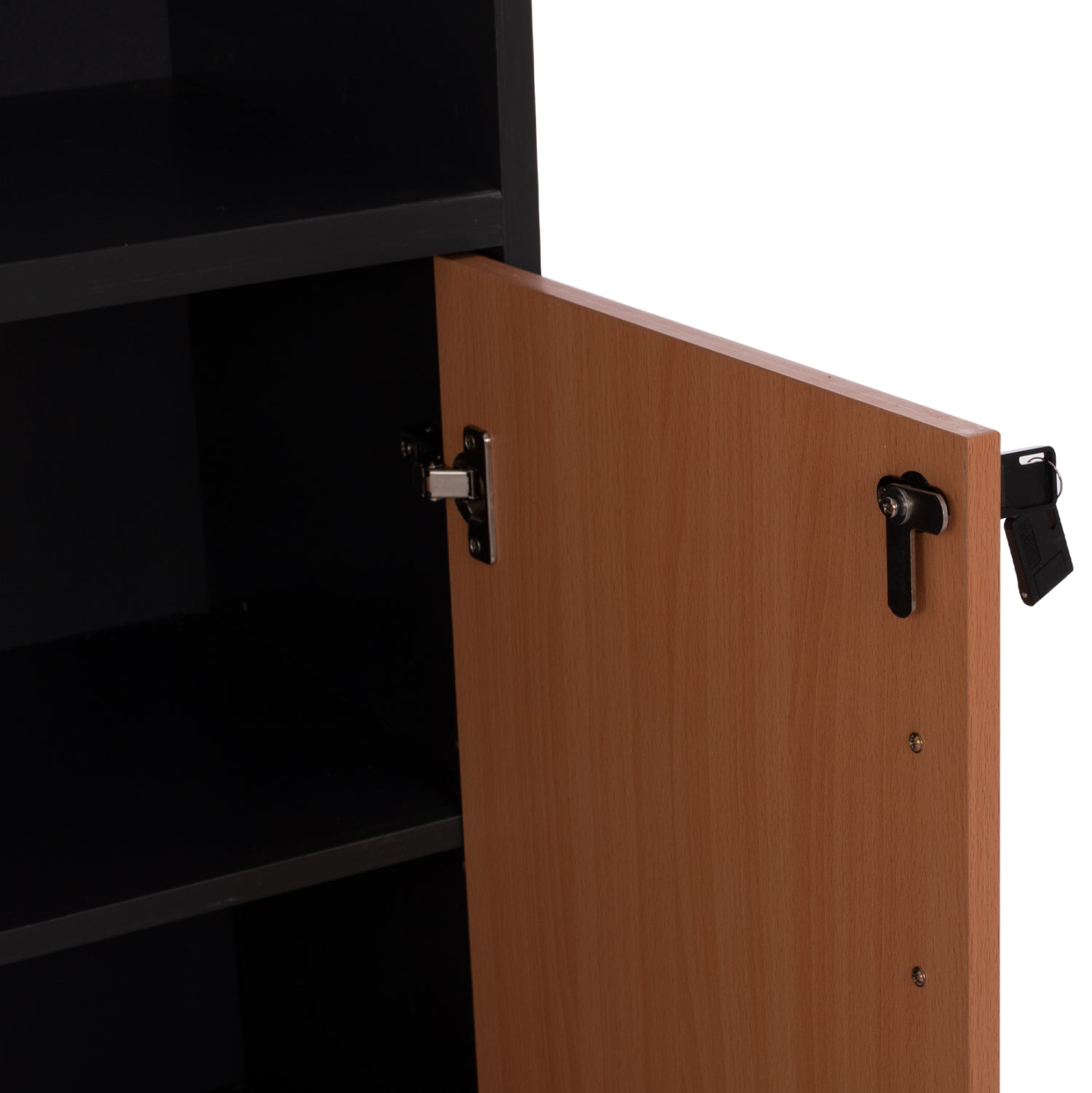 Professional office bookcase HM2014.01 oak color with 2 doors 80Χ39Χ179