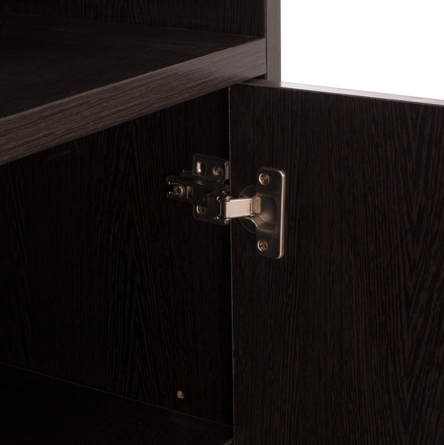 Professional office bookcase HM2014.02 wenge color with 2 doors 80Χ39Χ179