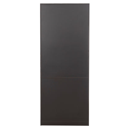 PROFESSIONAL OFFICE BOOKCASE ROSEWOOD HM2089 MELAMINE IN GREY-WENGE 80x40x200Hcm