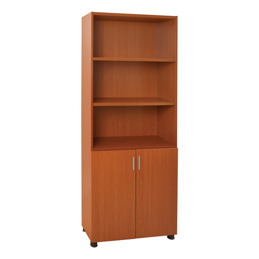 Professional office bookcase in cherry color HM2055.13 80x40x190 cm.