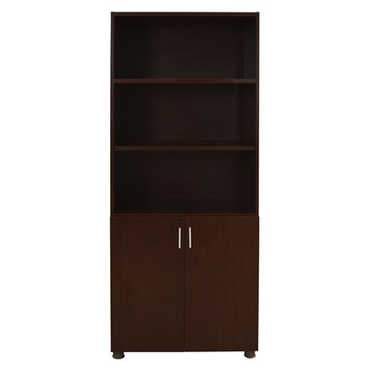 Professional office bookcase in wenge color HM2055.12 80x40x190 cm.