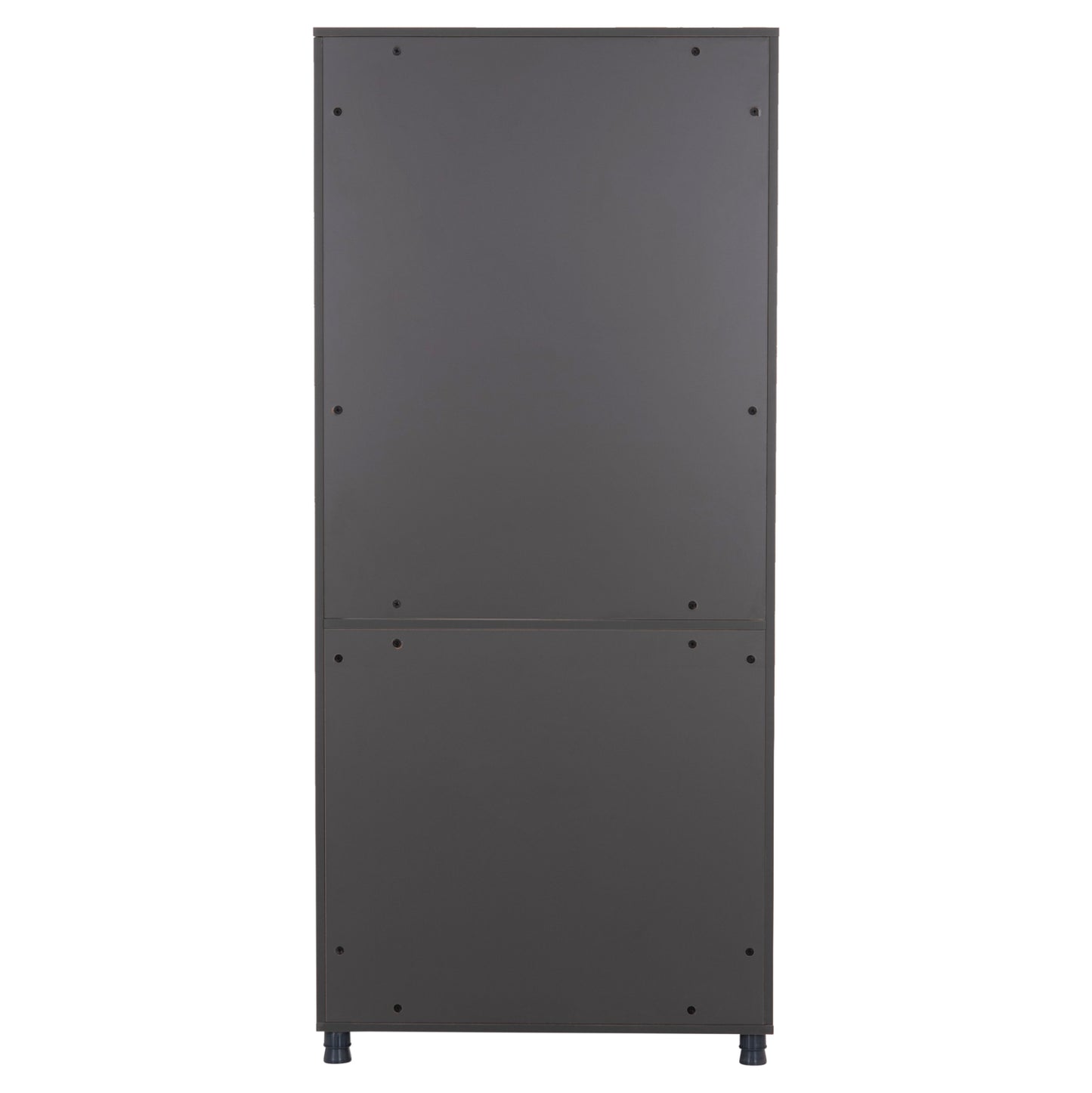 OFFICE BOOKCASE MAVIX HM2160 MELAMINE IN GREY-WALNUT 80Χ40Χ180Hcm.