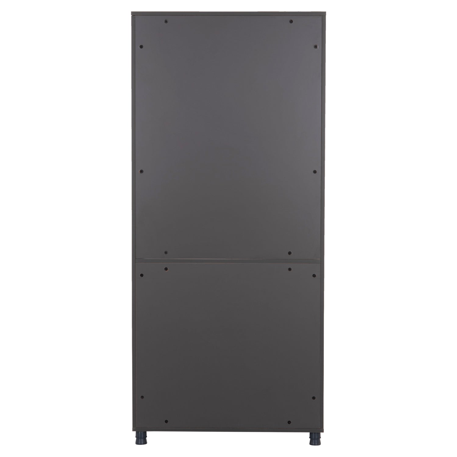 OFFICE BOOKCASE MAVIX HM2160 MELAMINE IN GREY-WALNUT 80Χ40Χ180Hcm.
