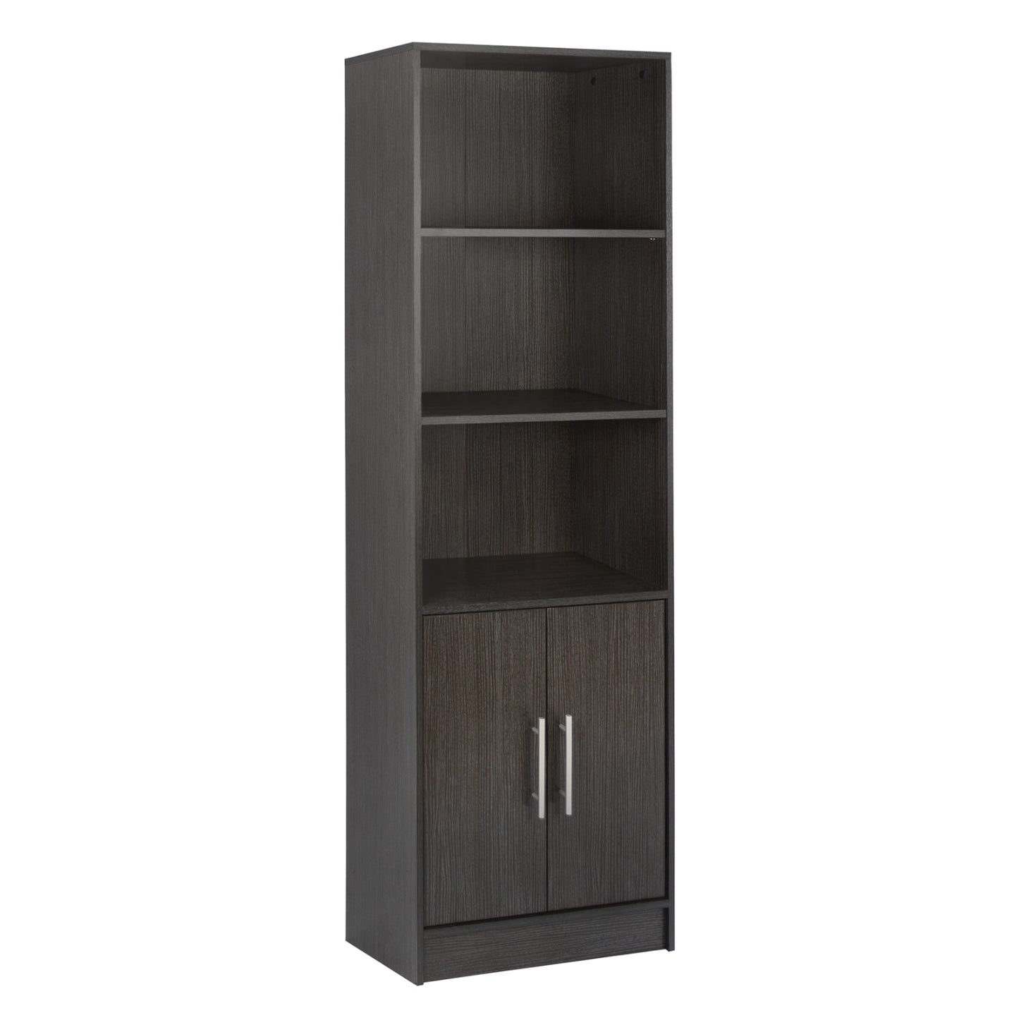 Melamine bookcase ENSLEY HM2027.01 Zebrano 60x30x180