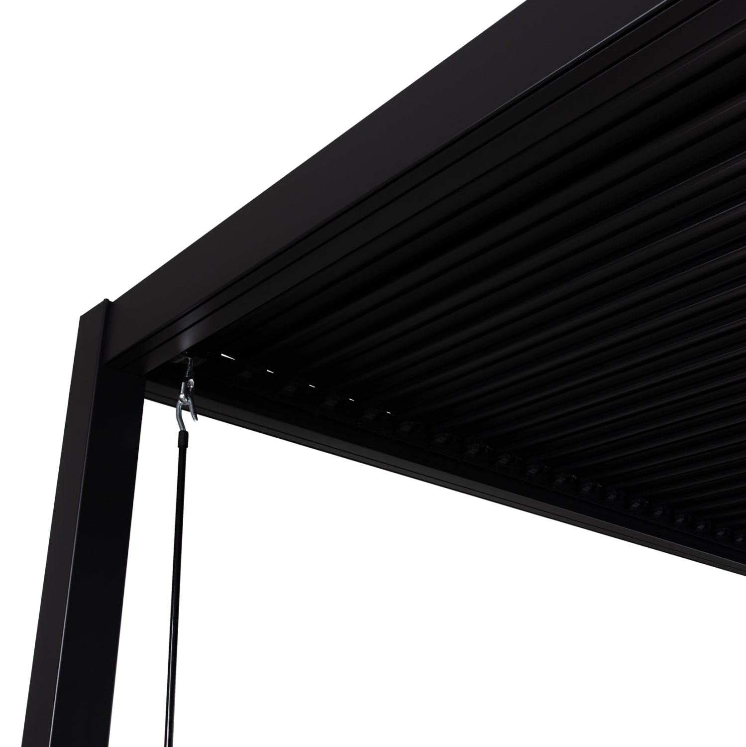 BIOCLIMATIC ALUMINUM PERGOLA PREMIUM FRANIO HM6609.01 BLACK 300x300x240Hcm.