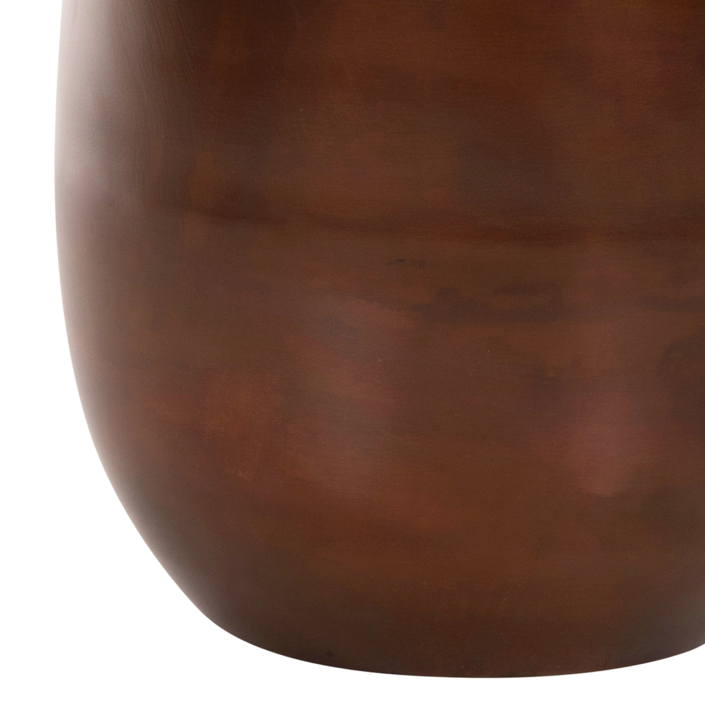 SIDE TABLES 2PCS REGEN HM9666 METAL IN COPPER-GLASS TOP Φ44 & Φ40 cm.
