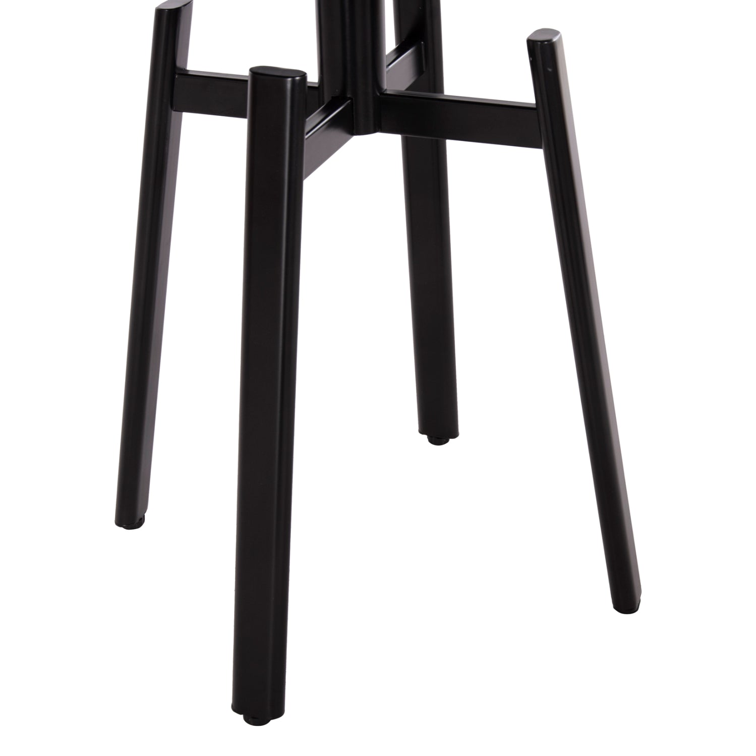 SIDE TABLE NORTON HM18036.03 METAL LEGS BLACK-MDF TOP SONAMA Φ45x55,5Hcm.