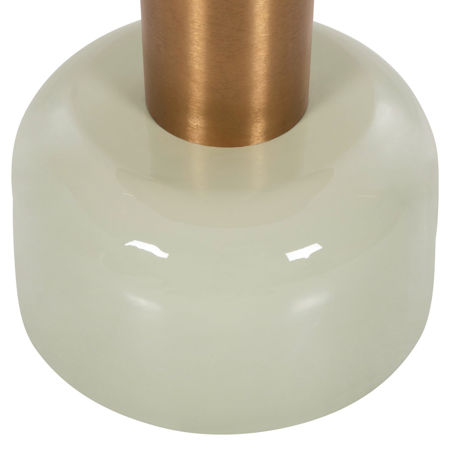 SIDE TABLE ERODE HM4243.07 METAL IN LIGHT GREEN-GOLD Φ40,5x48Hcm.