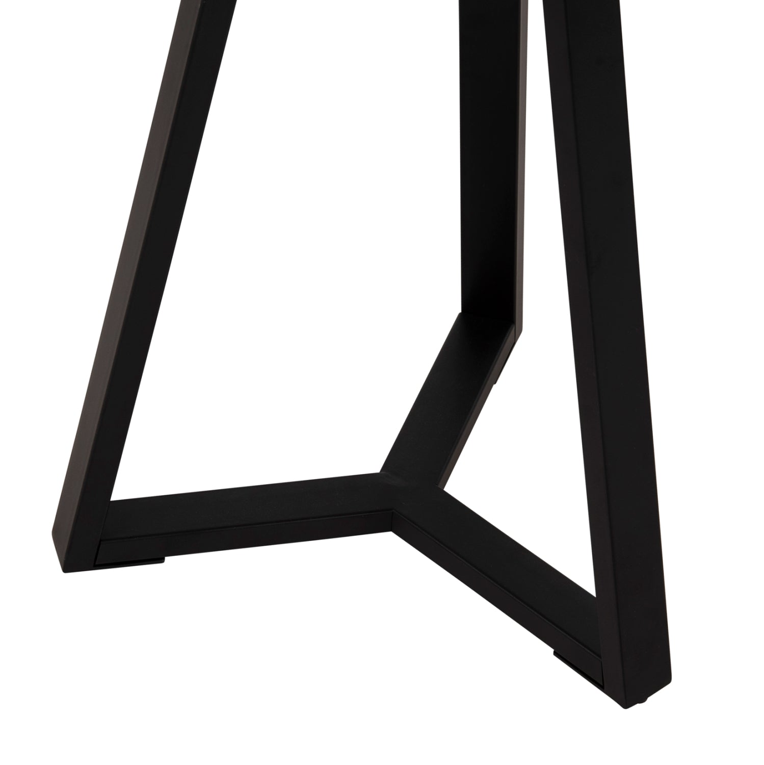SIDE TABLE HM9587.04 MDF IN WALNUT-BLACK METAL BASE Φ45x55Hcm.