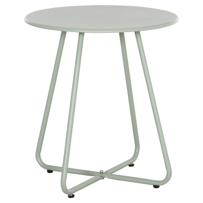SIDE TABLE ROUND SAMMON HM6271.06 METAL IN PISTACHIO GREEN COLOR Φ45x50Hcm.