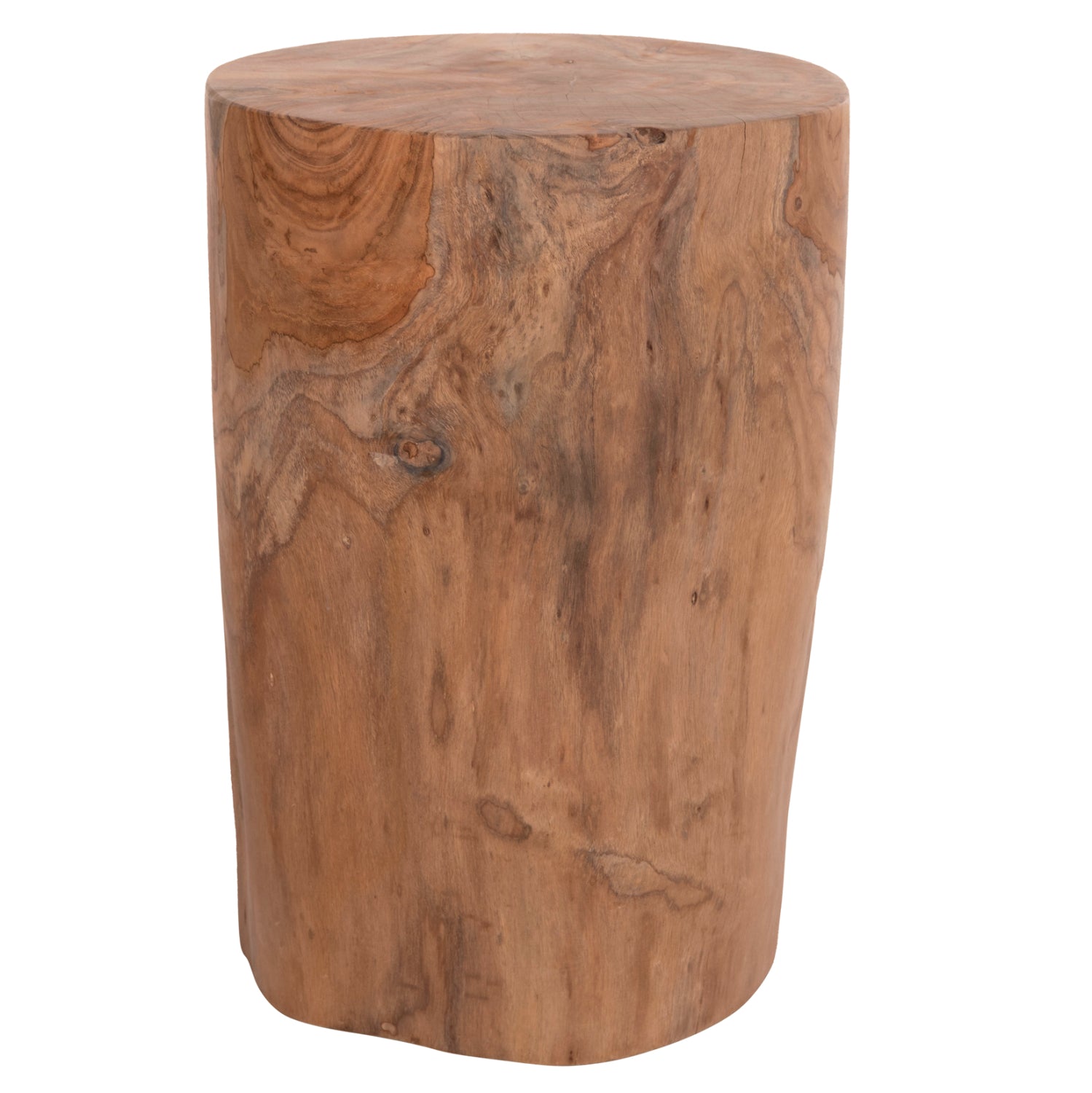 SIDE TABLE/STOOL TRONCO HM9374.21 TEAK WOOD--NATURAL COLOR Φ30x45Hcm.