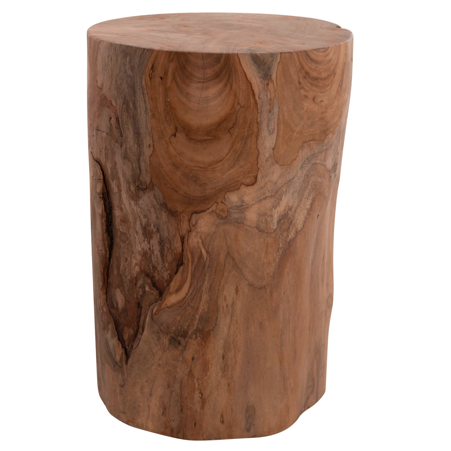 SIDE TABLE/STOOL TRONCO HM9374.21 TEAK WOOD--NATURAL COLOR Φ30x45Hcm.
