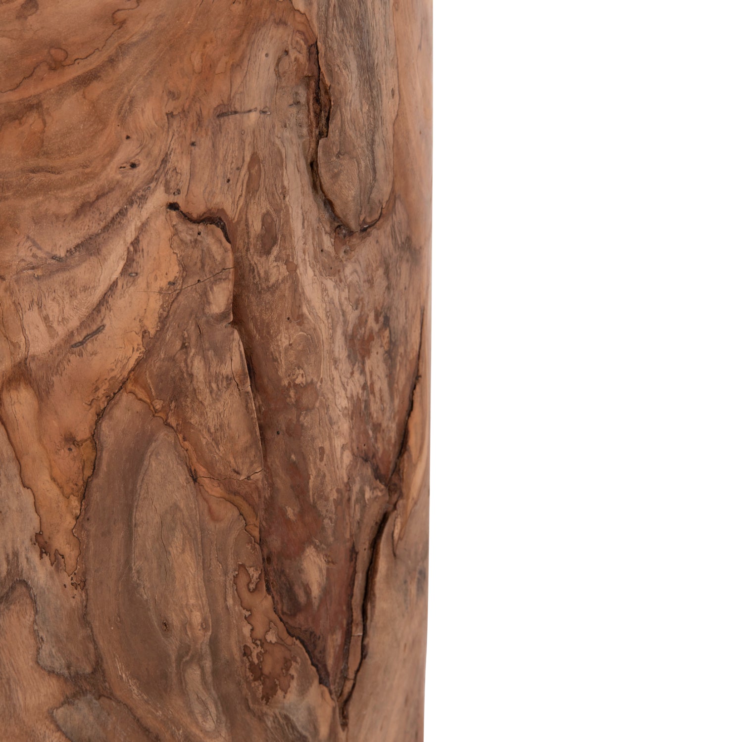 SIDE TABLE/STOOL TRONCO HM9374.21 TEAK WOOD--NATURAL COLOR Φ30x45Hcm.