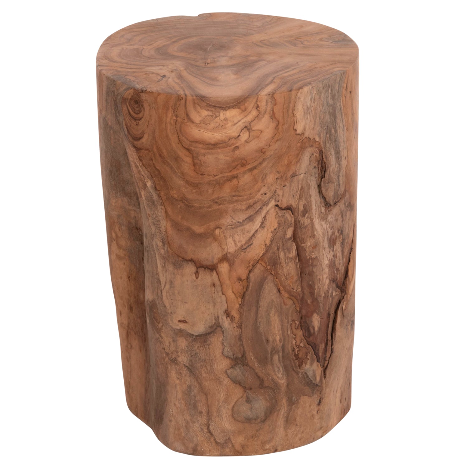 SIDE TABLE/STOOL TRONCO HM9374.21 TEAK WOOD--NATURAL COLOR Φ30x45Hcm.