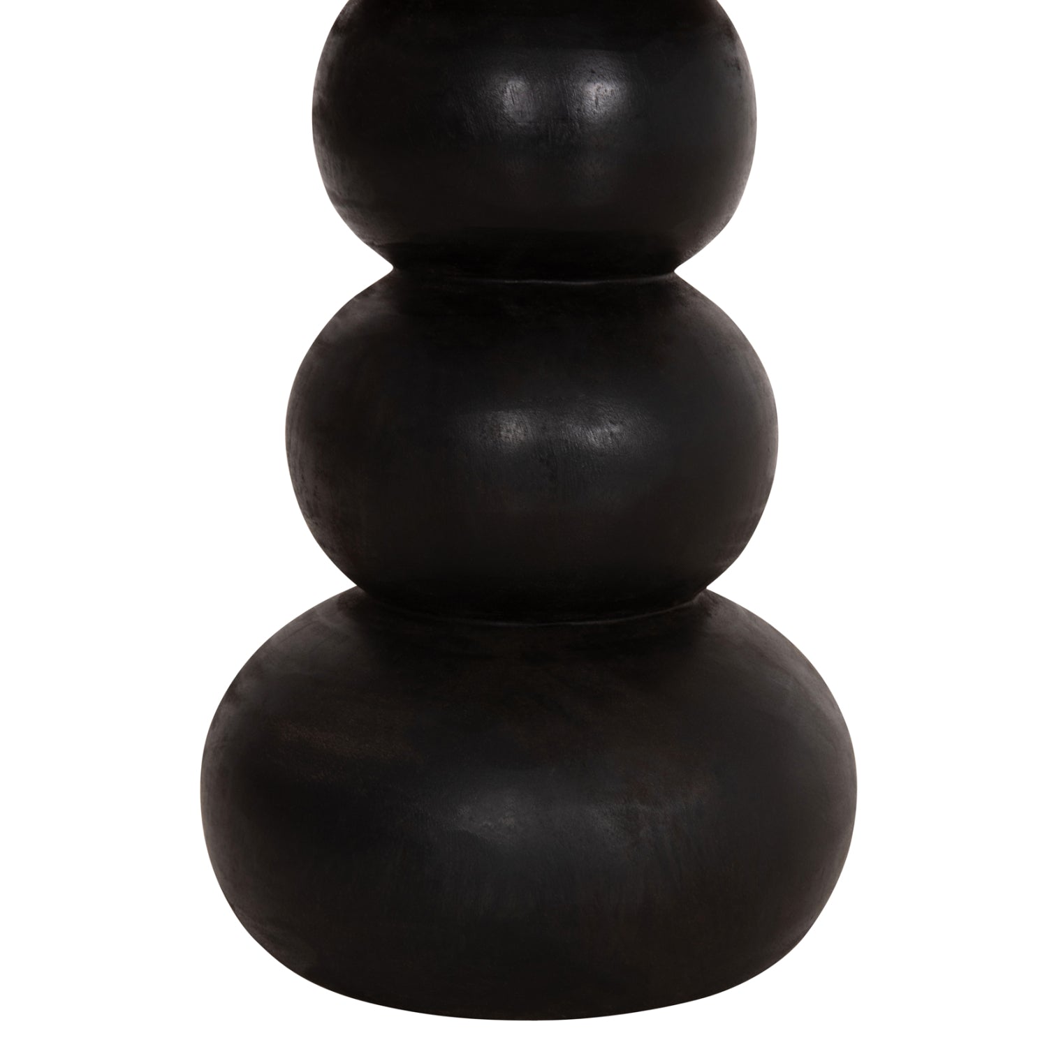 SIDE TABLE ROUND JACKY HM9890 SUAR WOOD IN NATURAL & BLACK Φ40x45.5Hcm.