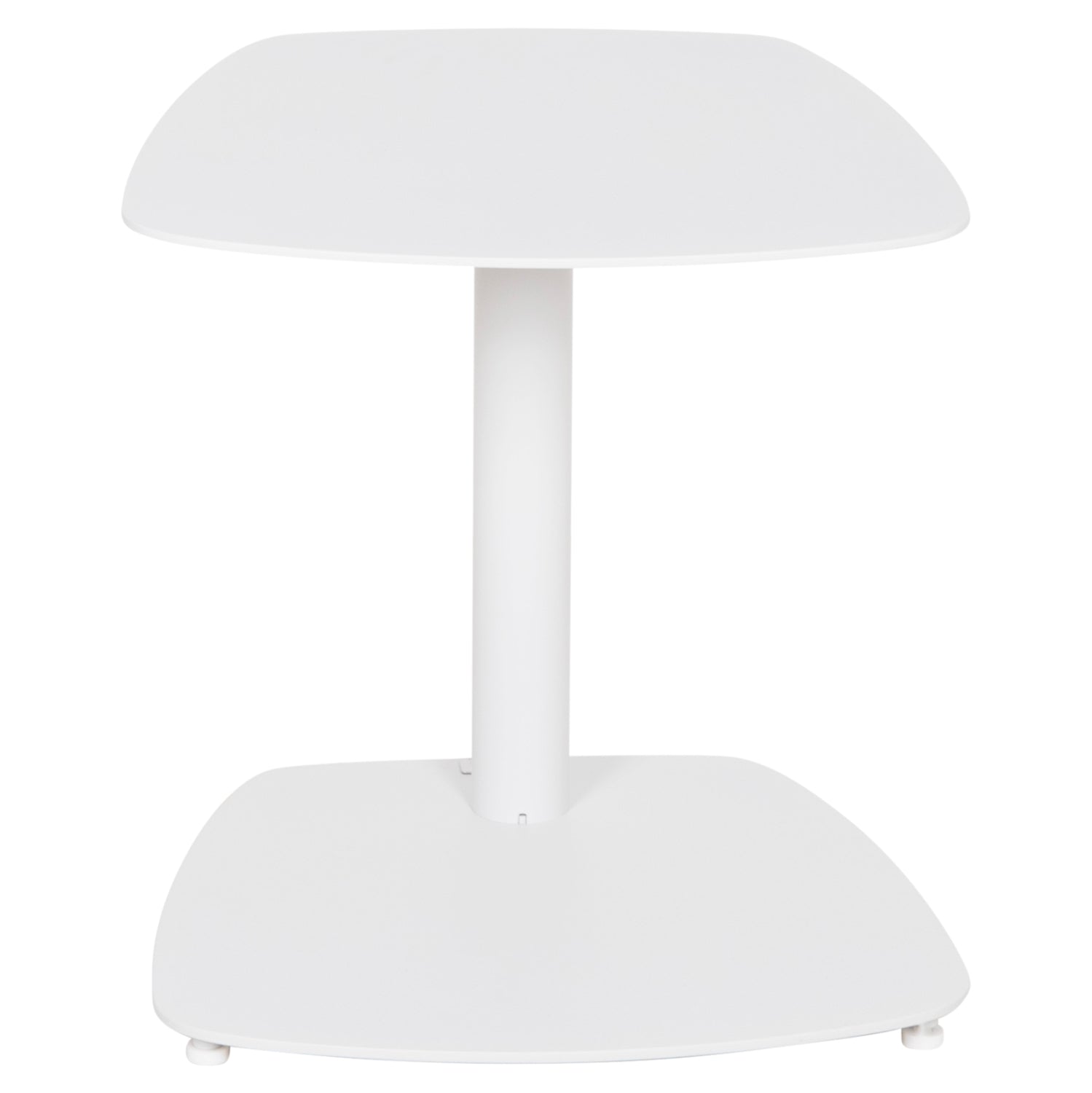 SUNBED SIDE TABLE CARET HM6563.02 ALUMINUM IN WHITE 40x39x42Hcm.