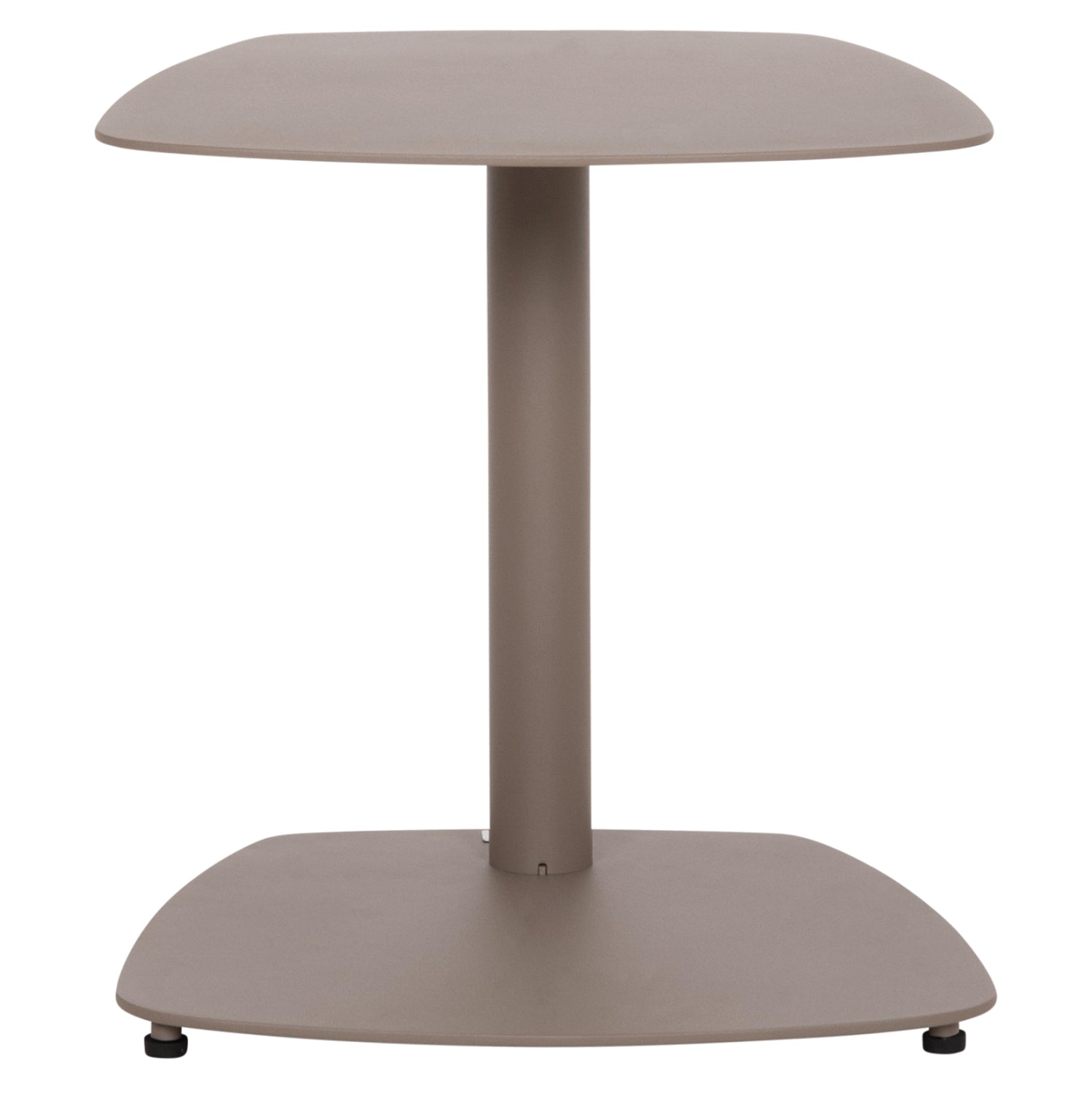 SUNBED SIDE TABLE CARET HM6563.03 ALUMINUM IN LIGHT GREY (TAUPE) 40x39x42Hcm.