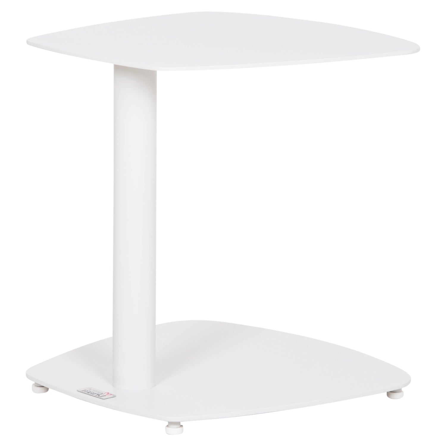 SUNBED SIDE TABLE CARET HM6563.02 ALUMINUM IN WHITE 40x39x42Hcm.