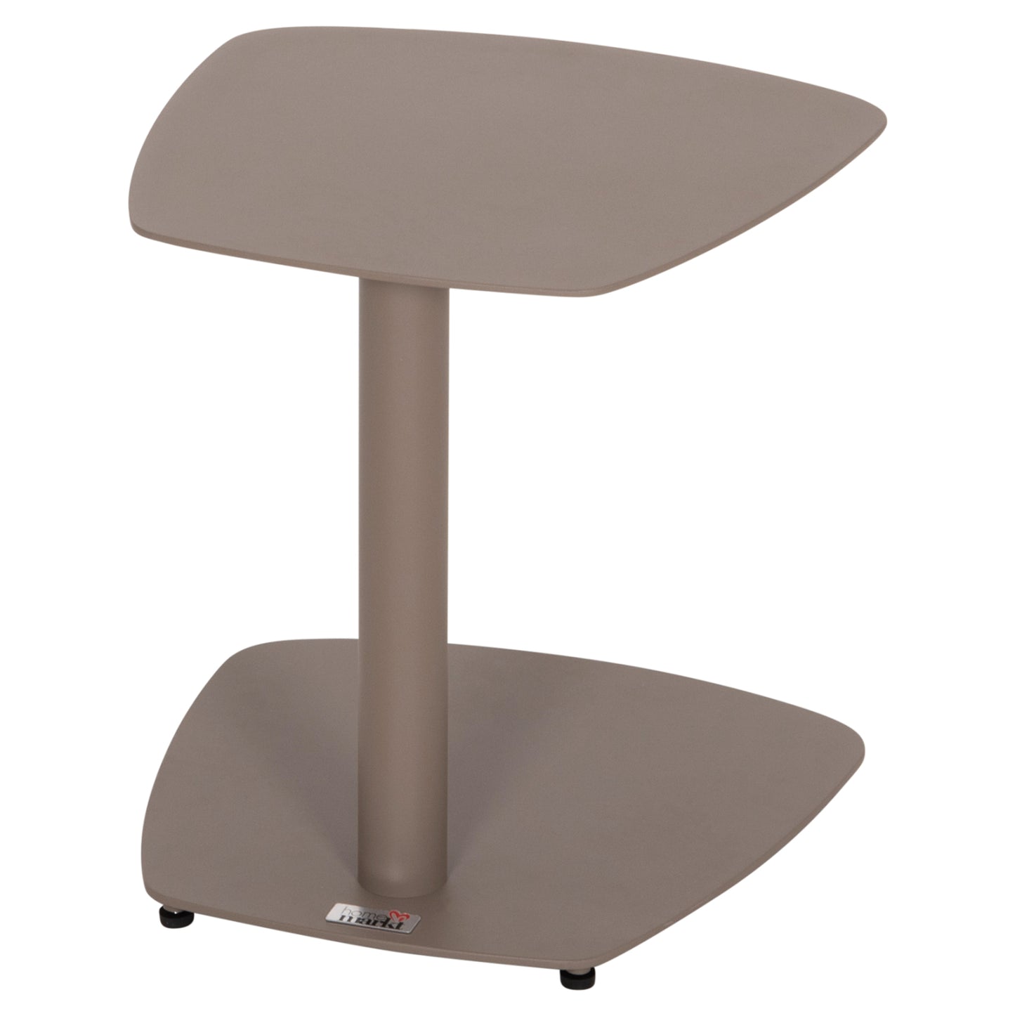 SUNBED SIDE TABLE CARET HM6563.03 ALUMINUM IN LIGHT GREY (TAUPE) 40x39x42Hcm.