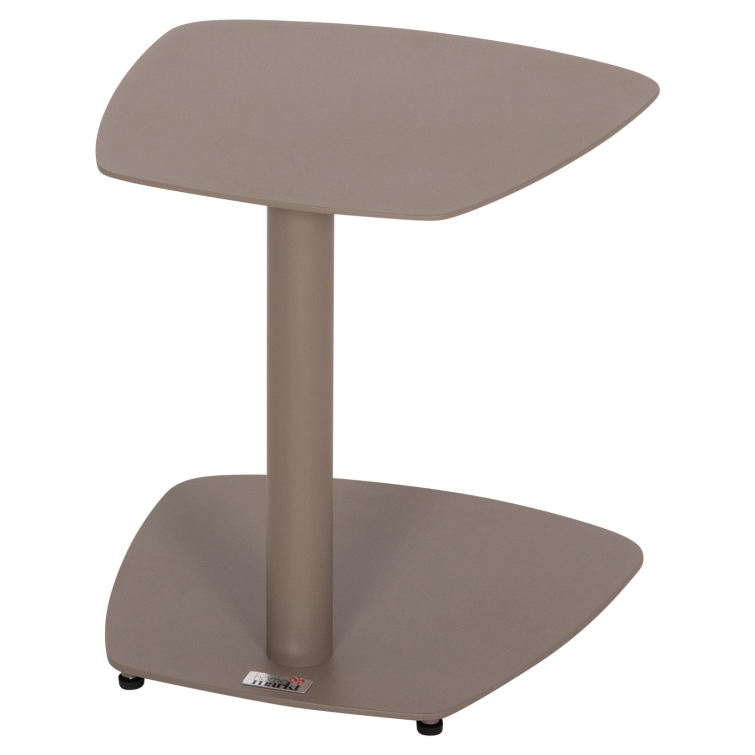 SUNBED SIDE TABLE CARET HM6563.03 ALUMINUM IN LIGHT GREY (TAUPE) 40x39x42Hcm.