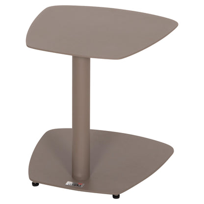SUNBED SIDE TABLE CARET HM6563.03 ALUMINUM IN LIGHT GREY (TAUPE) 40x39x42Hcm.