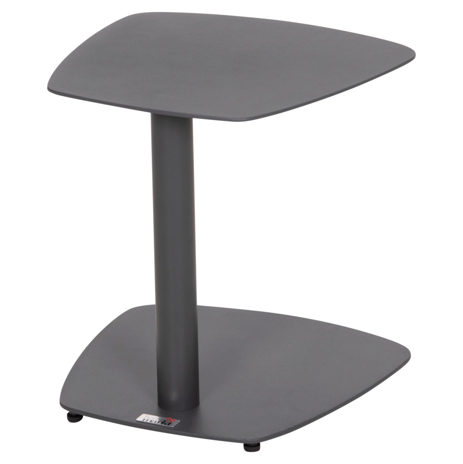 SUNBED SIDE TABLE CARET HM6563.01 ALUMINUM IN GREY 40x39x42Hcm.