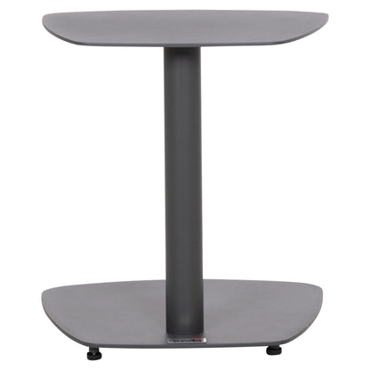 SUNBED SIDE TABLE CARET HM6563.01 ALUMINUM IN GREY 40x39x42Hcm.