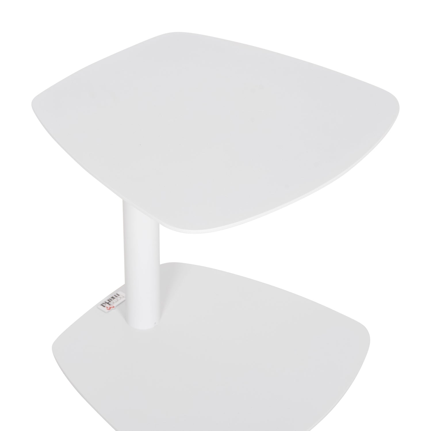 SUNBED SIDE TABLE CARET HM6563.02 ALUMINUM IN WHITE 40x39x42Hcm.