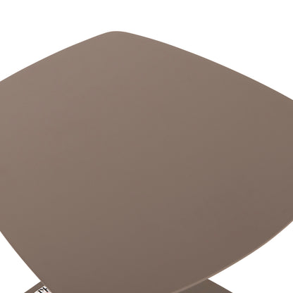 SUNBED SIDE TABLE CARET HM6563.03 ALUMINUM IN LIGHT GREY (TAUPE) 40x39x42Hcm.