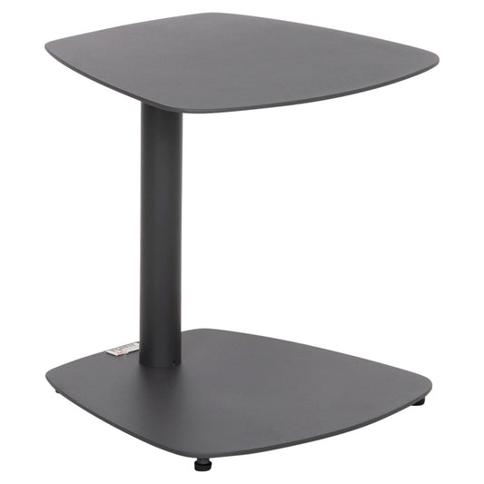 SUNBED SIDE TABLE CARET HM6563.01 ALUMINUM IN GREY 40x39x42Hcm.