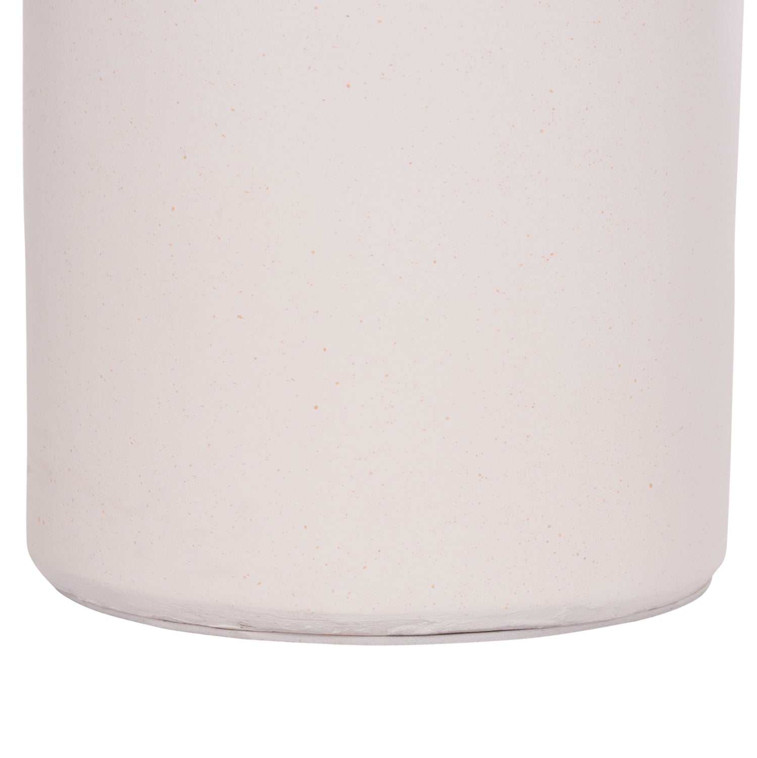SIDE TABLE TRED(T) HM18169.02 FIBER CEMENT IN WHITE-NATURAL RATTAN--Φ40x61Hcm.
